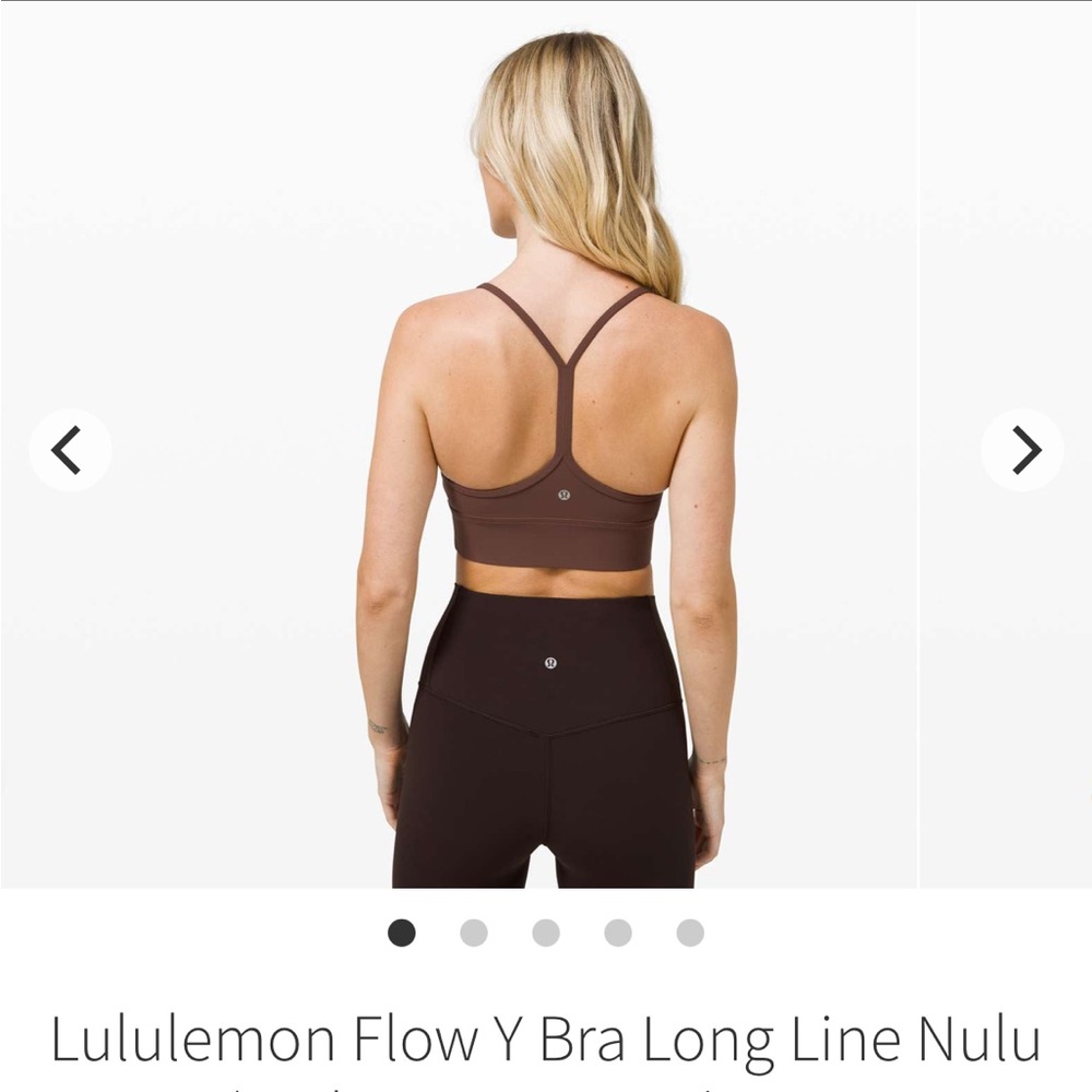 Lululemon Flow Y Bra Long line Nulu size 8